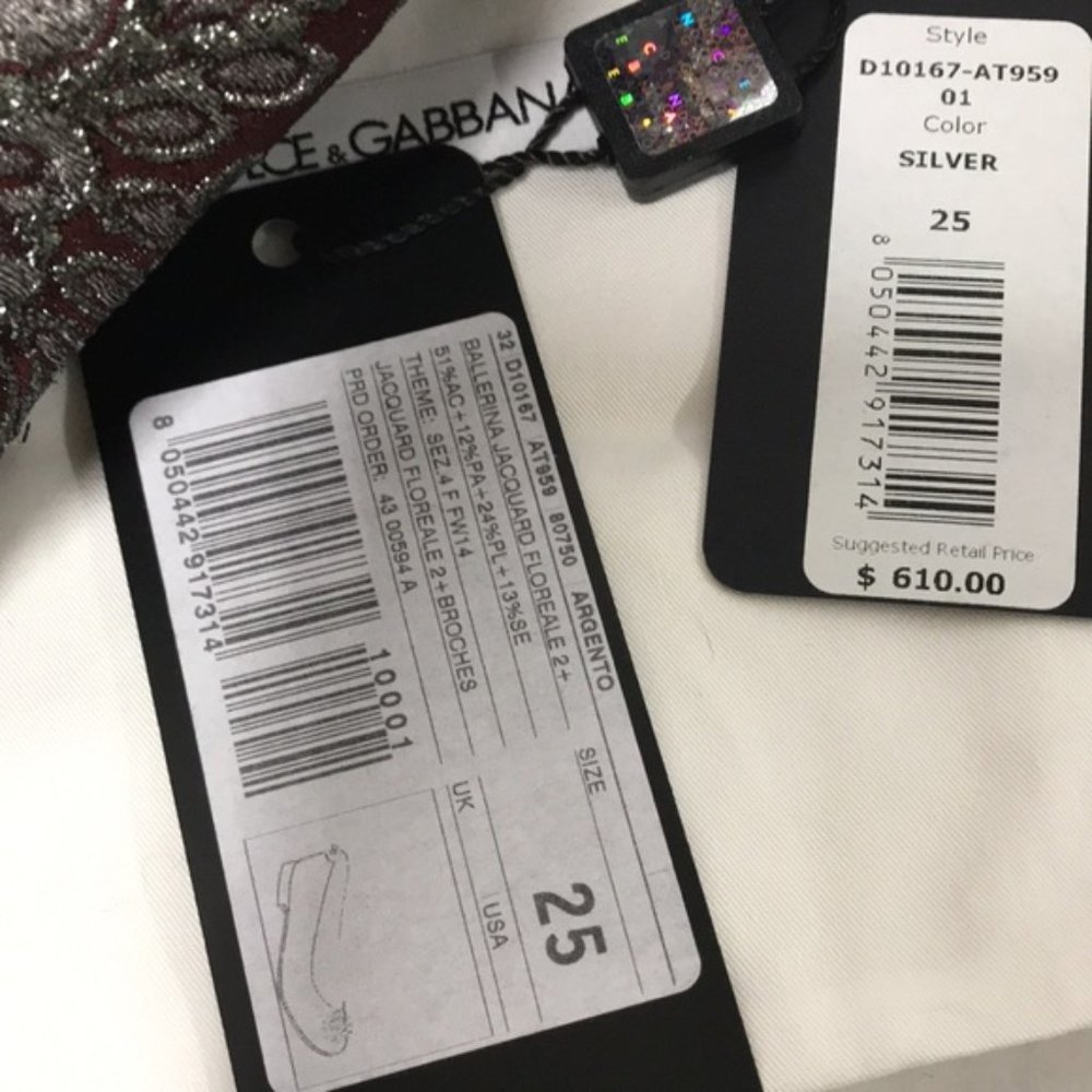 NWT DOLCE & GABBANA Little Girl Ballerina Shoes - Picture 6 of 8